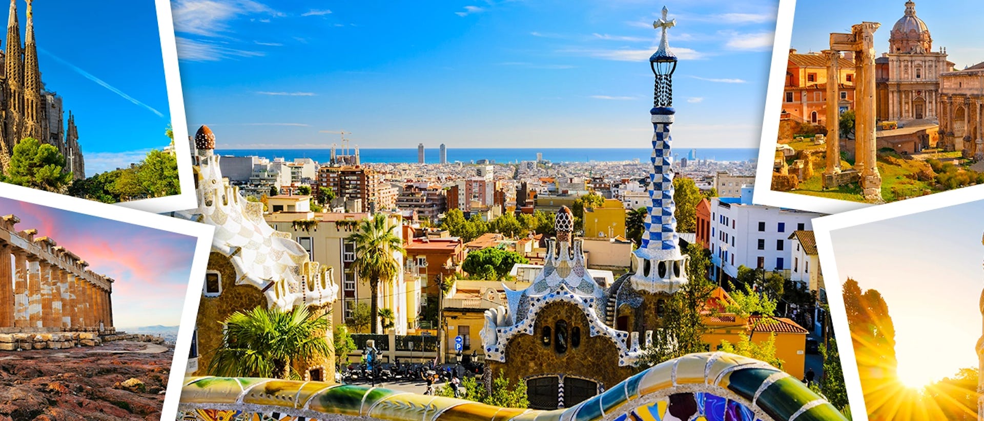 A collage of images from the Mediterranean