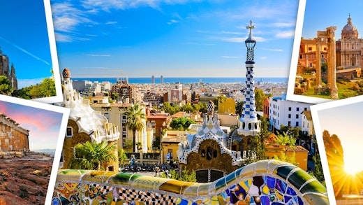 A collage of images from the Mediterranean