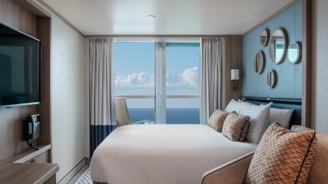 Balcony cabin onboard Arvia