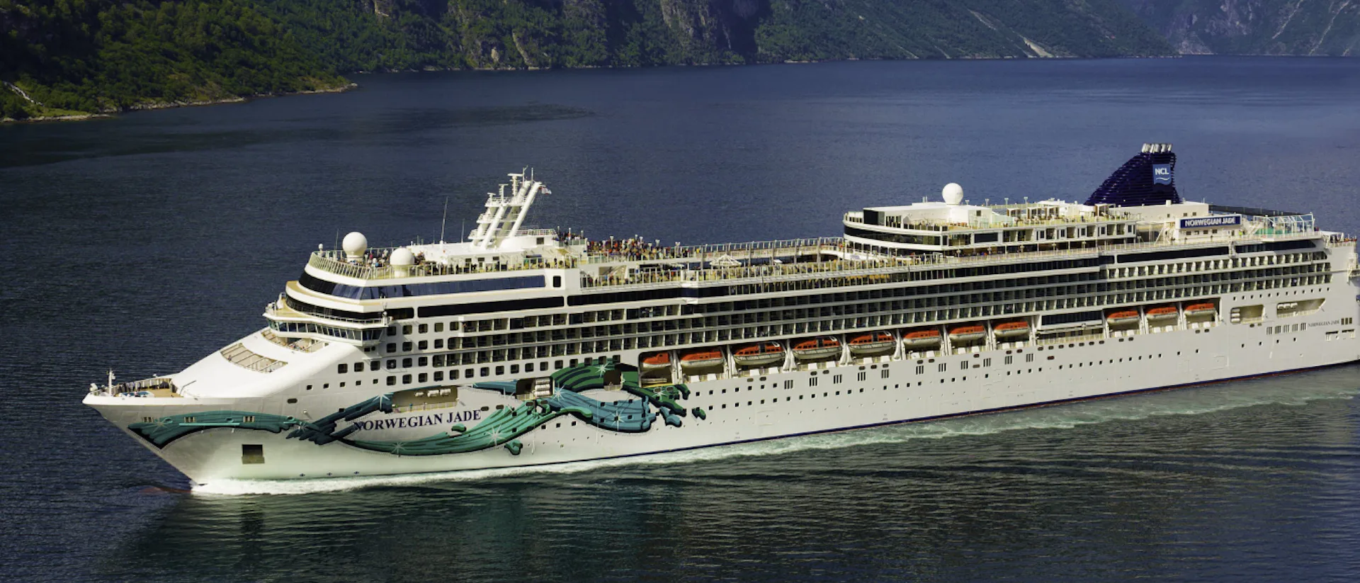 Norwegian Jade in Geirangerfjord, Norway
