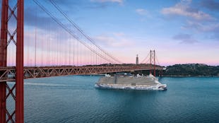 Norwegian Viva sailing into Lisbon