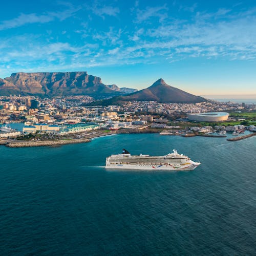 Norwegian Dawn in Cape Town, South Africa