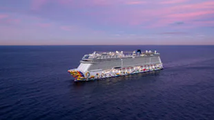 Norwegian Encore at Sea