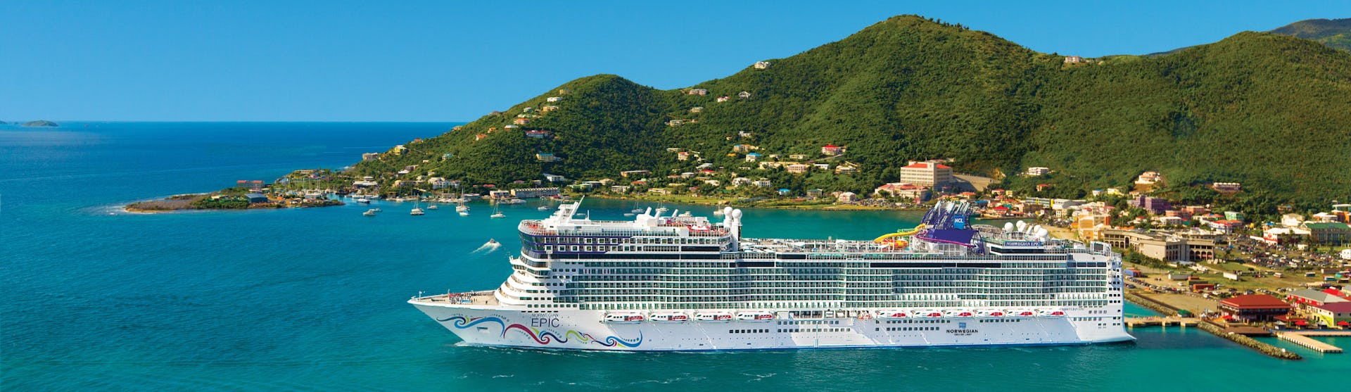 Norwegian Epic docked in Tortola, British Virgin Islands