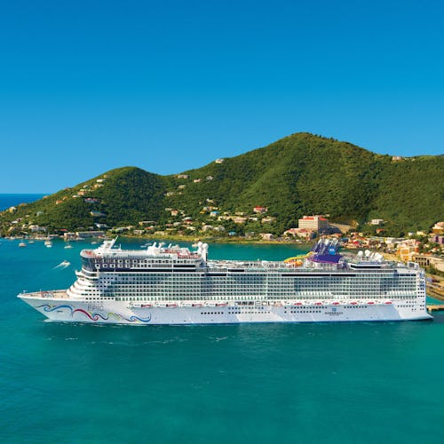 Norwegian Epic docked in Tortola, British Virgin Islands
