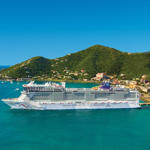 Norwegian Epic docked in Tortola, British Virgin Islands