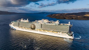 Sun Princess in Santorini