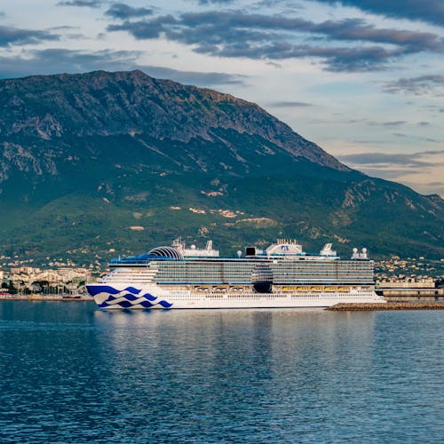 Star Princess sailing by Montenegro