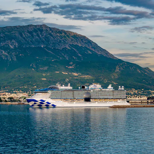Star Princess sailing by Montenegro