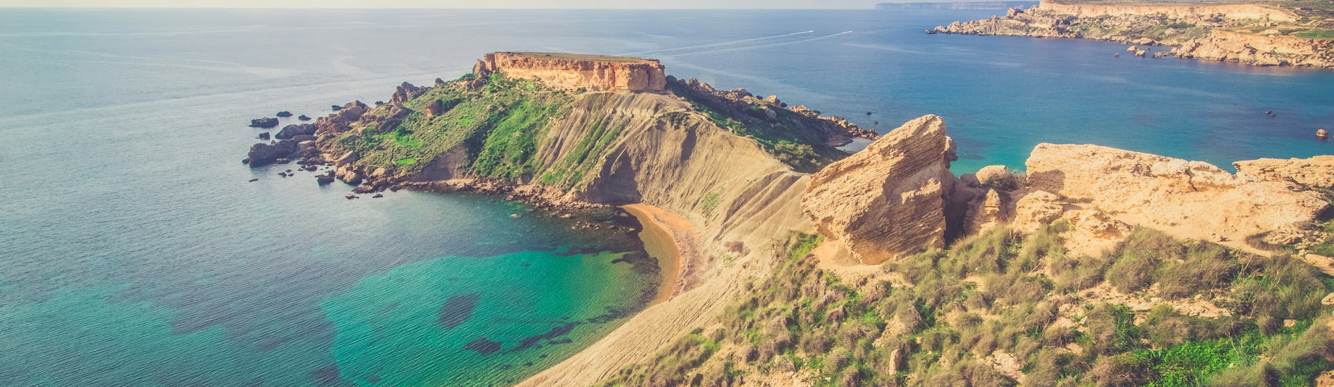 Idyllic beaches and sea views in Malta