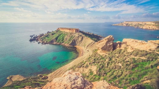 Idyllic beaches and sea views in Malta