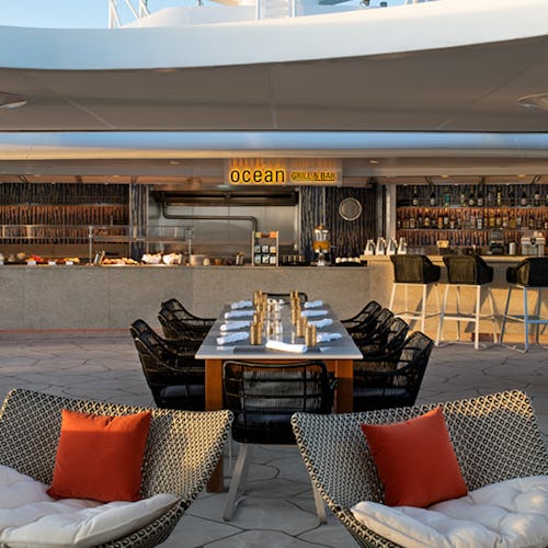 Resatuarant onboard Celebrity Cruises Celebrity Flora in the Galapagos Islands