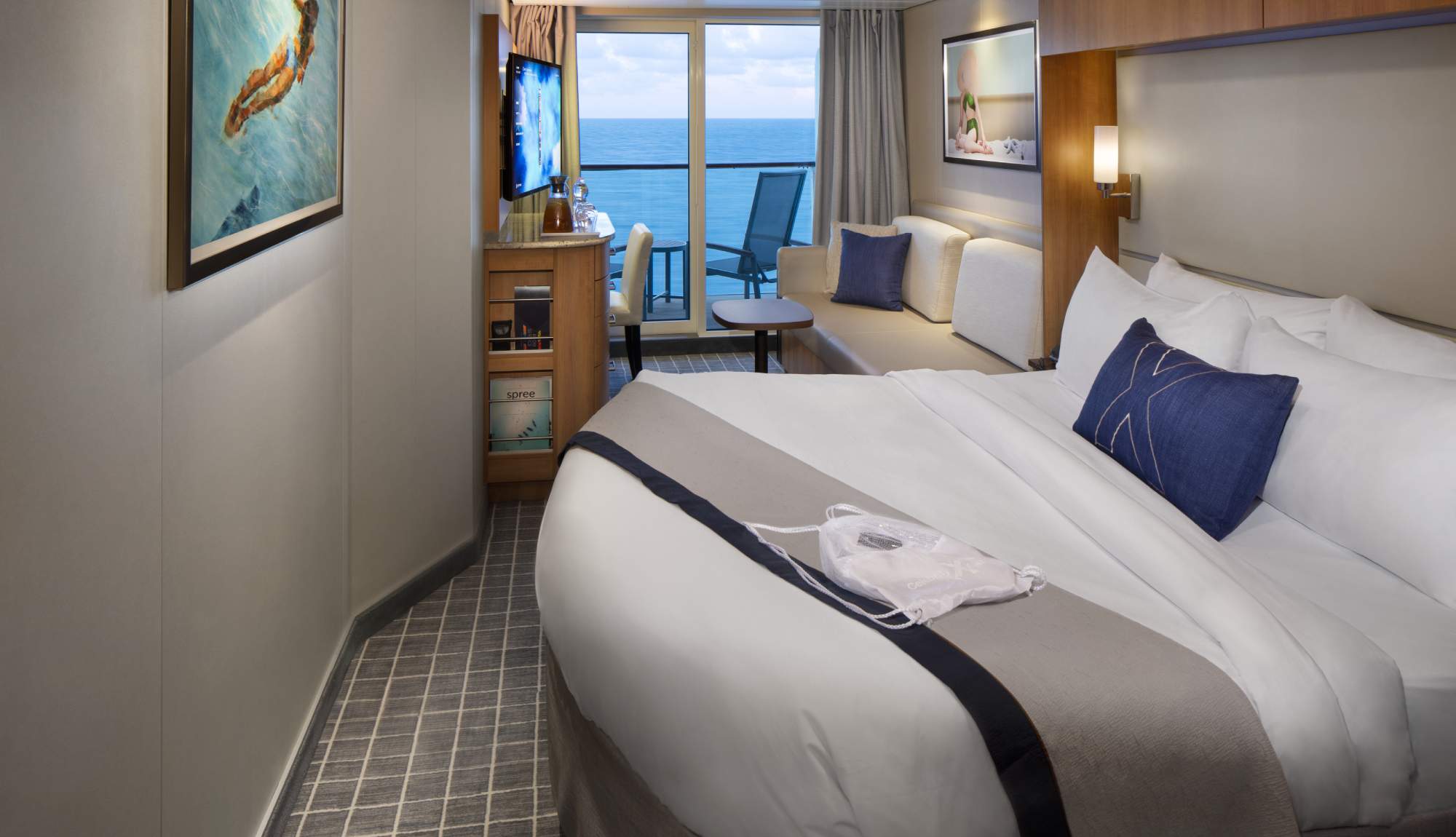 Balcony stateroom onboard Celebrity Cruises