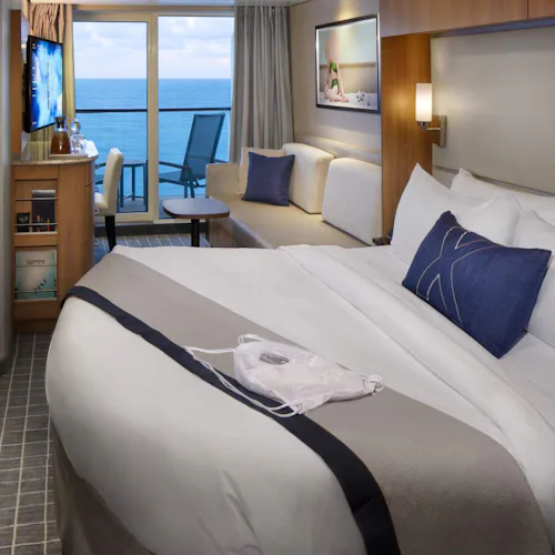 Balcony stateroom onboard Celebrity Cruises