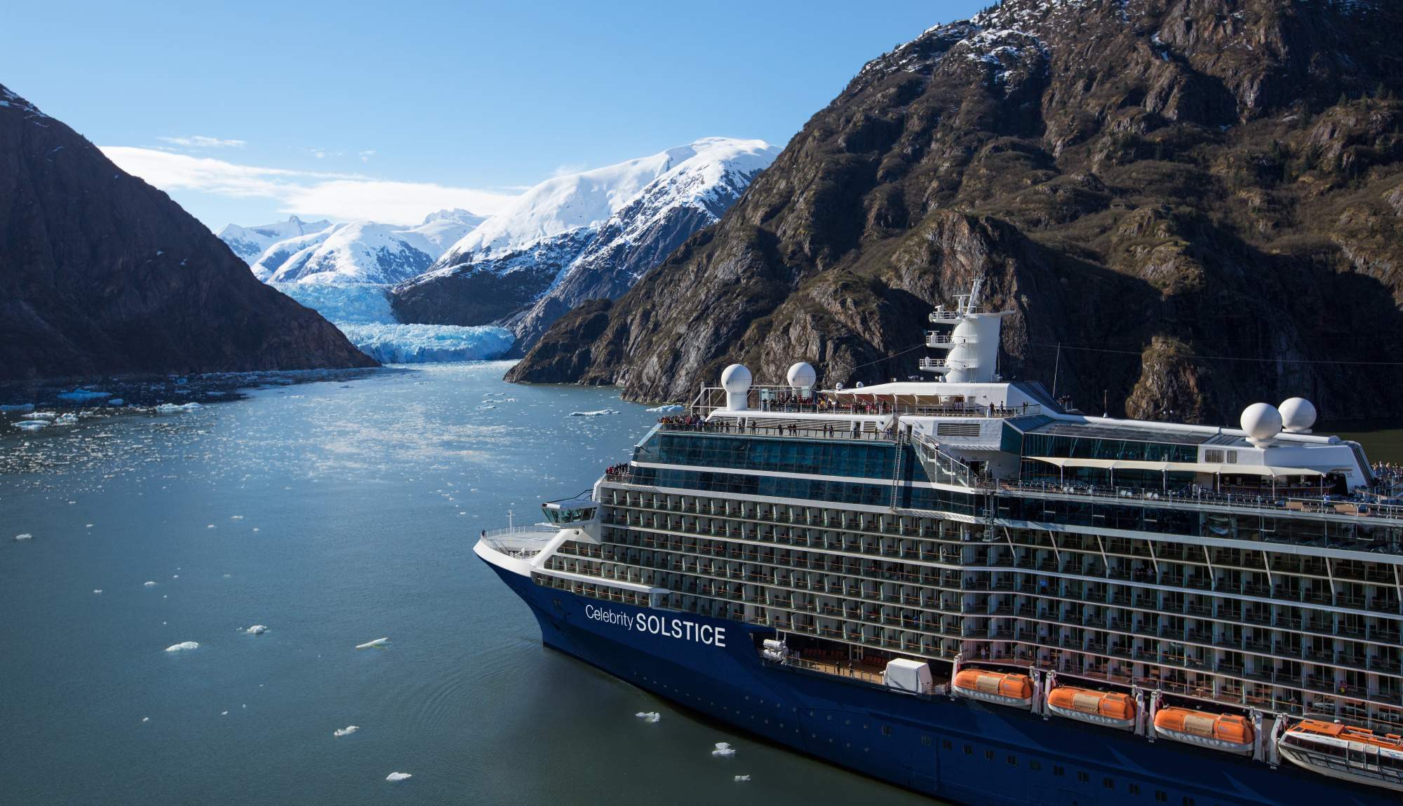 Celebrity Solstice sailing in Alaska
