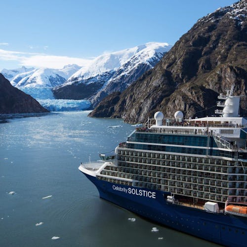 Celebrity Solstice sailing in Alaska