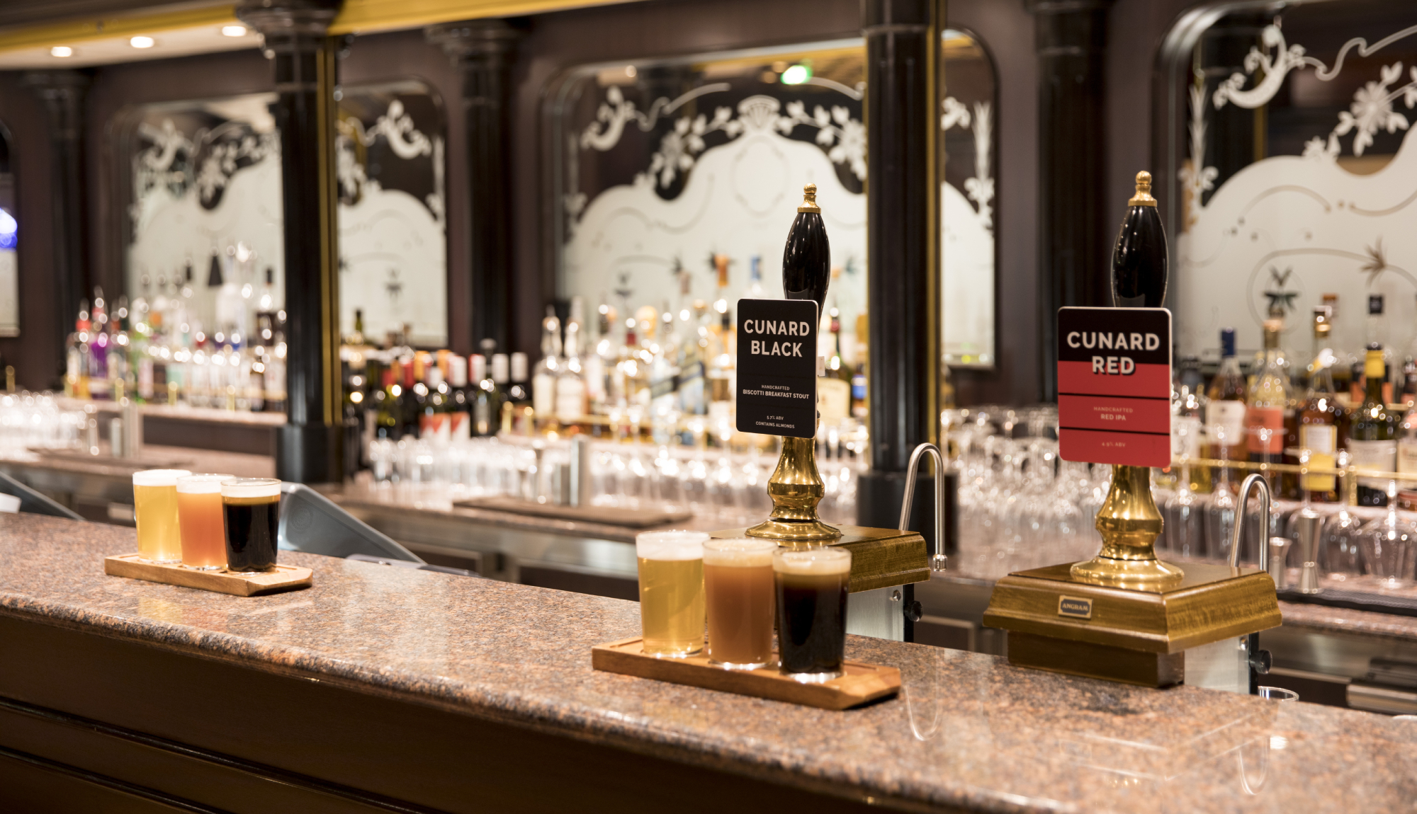 Cunard's Golden Lion pub which serves its own craft beer by Dark Revolution