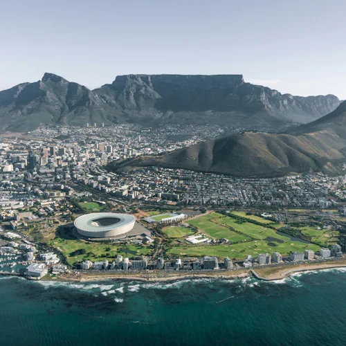 Aerial views of Cape Town, South Africa