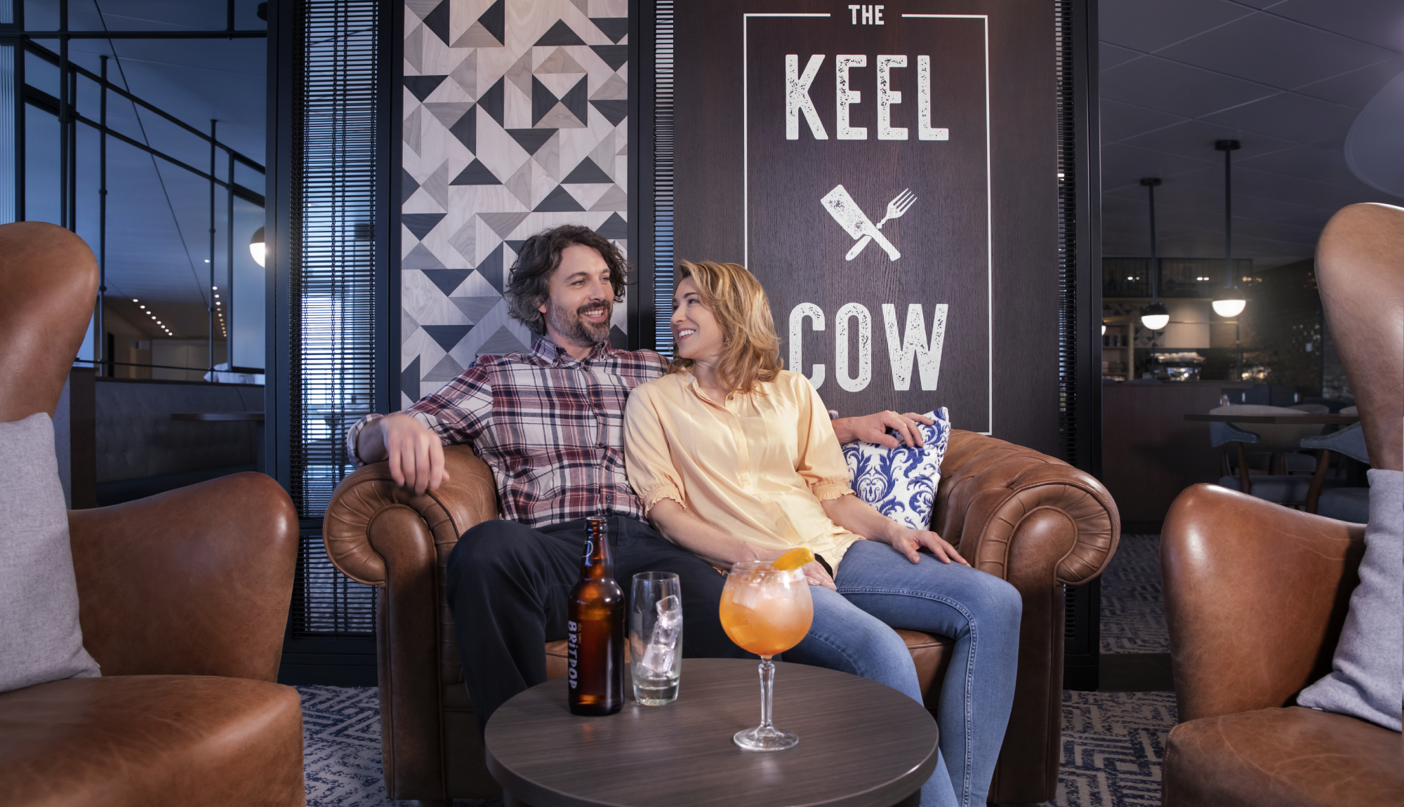 The Keel & Cow pub onboard P&O Cruises