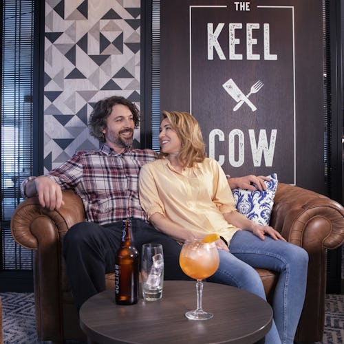 The Keel & Cow pub onboard P&O Cruises