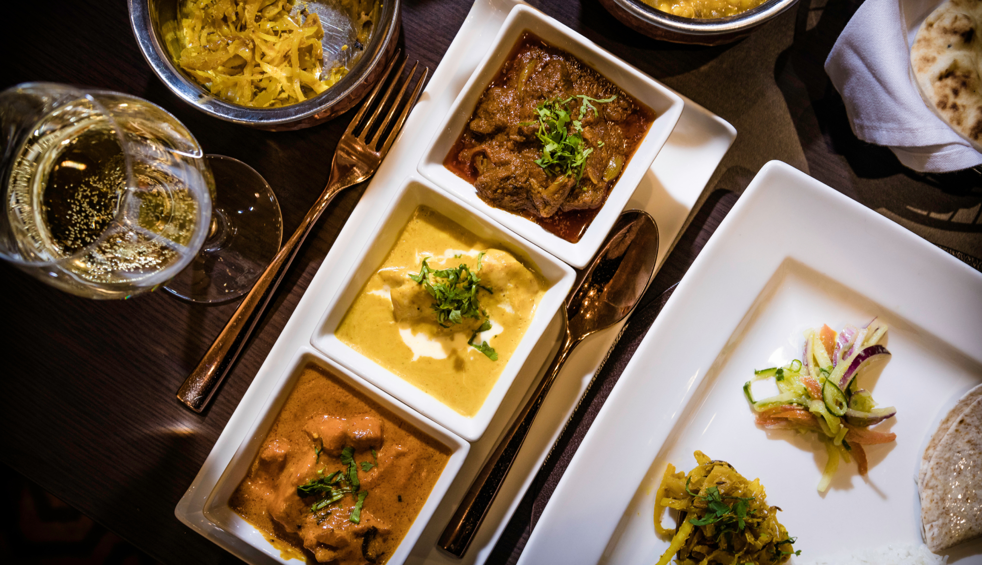 Indian dishes at Sindhu onboard P&O Cruises