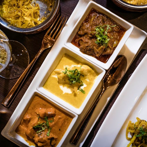 Indian dishes at Sindhu onboard P&O Cruises