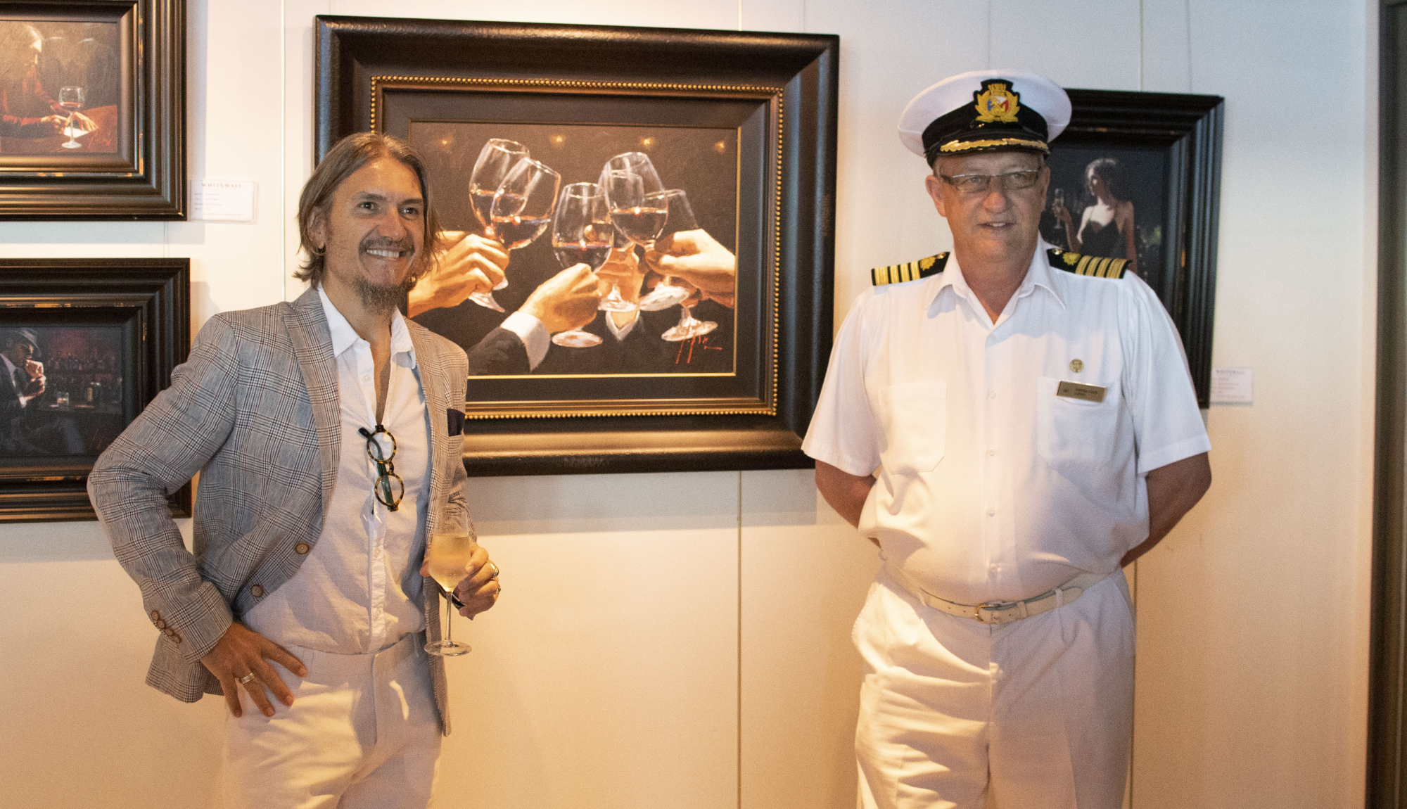 Art gallery onboard P&O Cruises