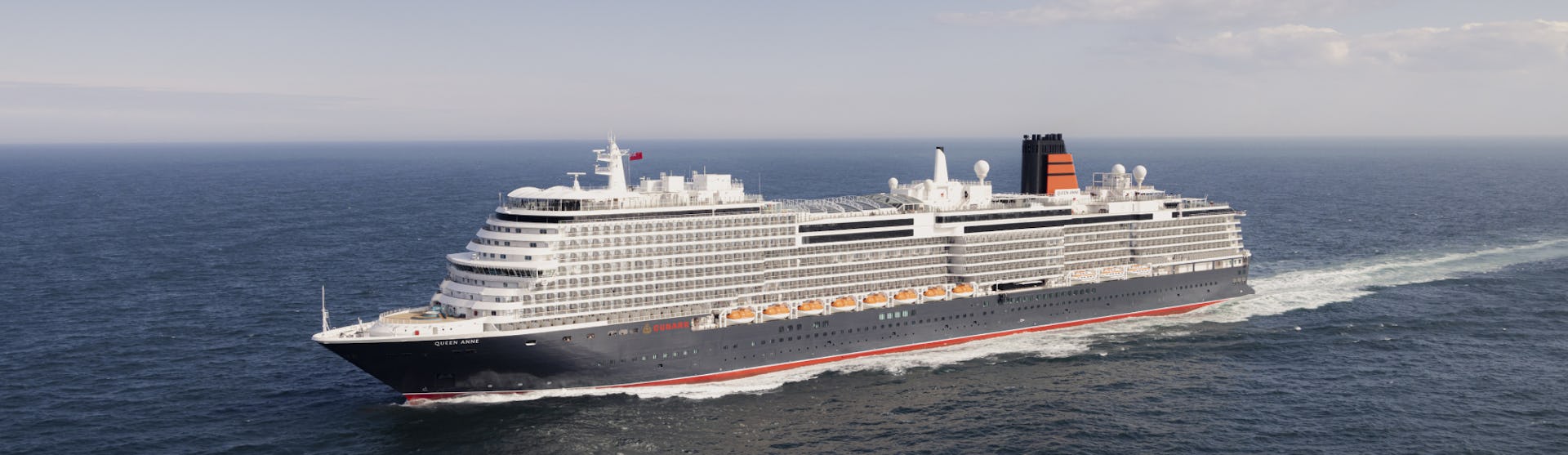 Cunard's Queen Anne ship at sea