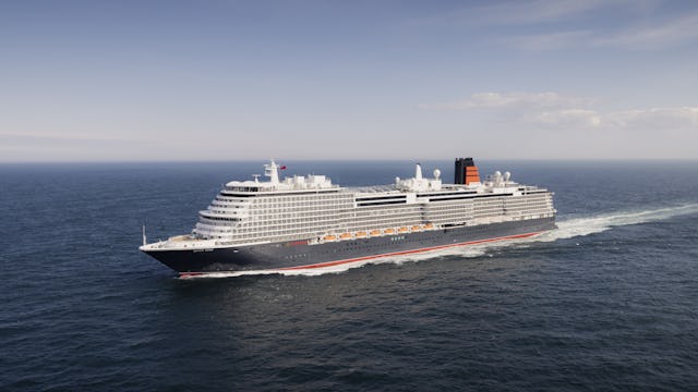 Cunard's Queen Anne ship at sea