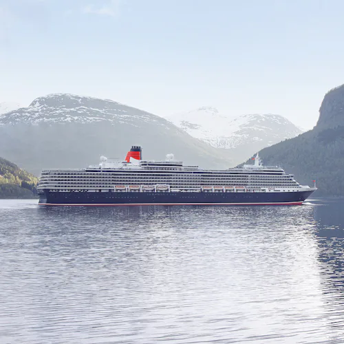Cunard's Queen Victoria sailing in Norway