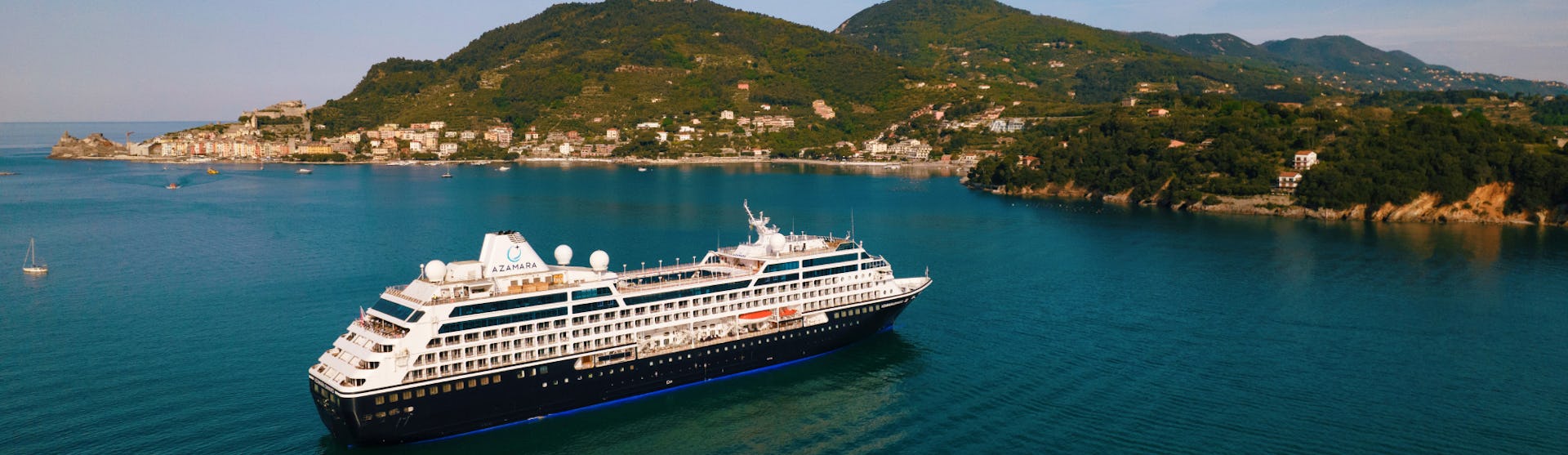 Azamara Onward at tender in Portovenere, Italy