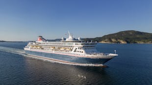 Fred Olsen ship Balmoral sailing in Norway