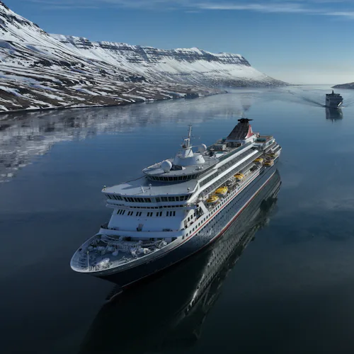 Sail into Seydisfjordur, Iceland