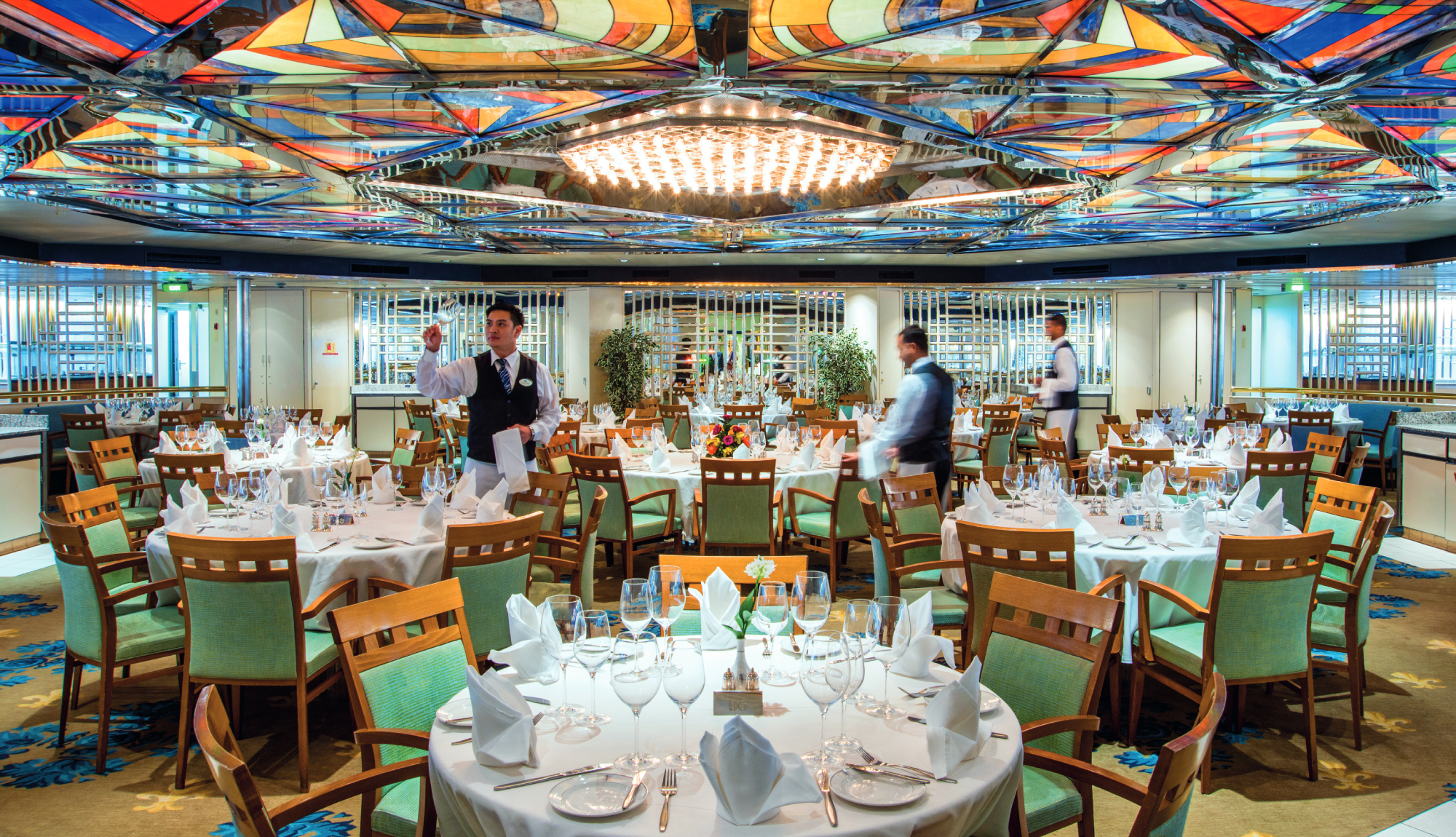 Waiters in the Ballindalloch Restaurant, Balmoral
