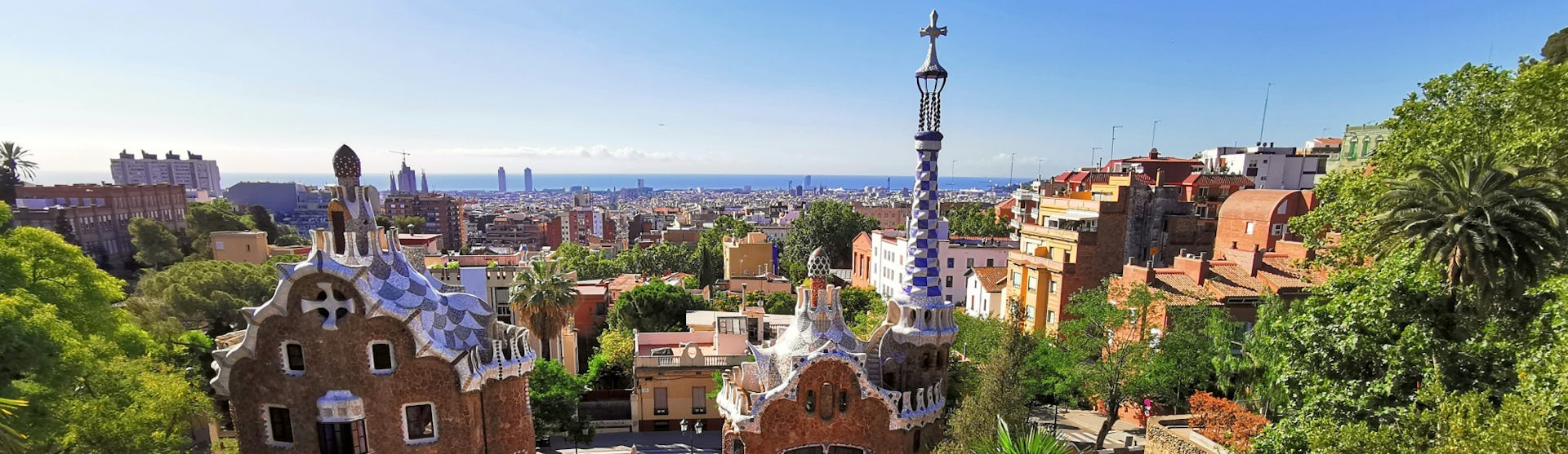 Views over Barcelona from Parc Güell