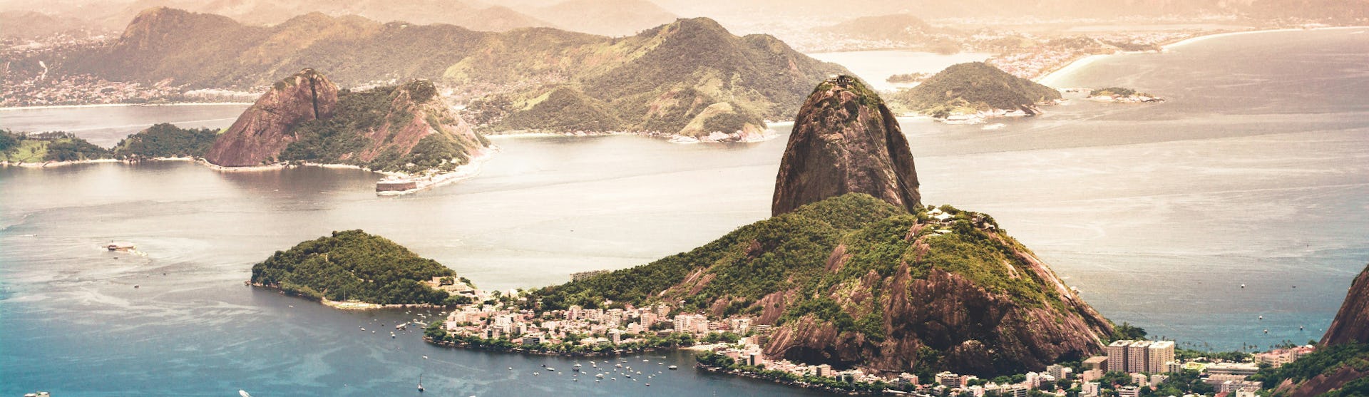 View of the Pan de Azucar in Rio de Janeiro