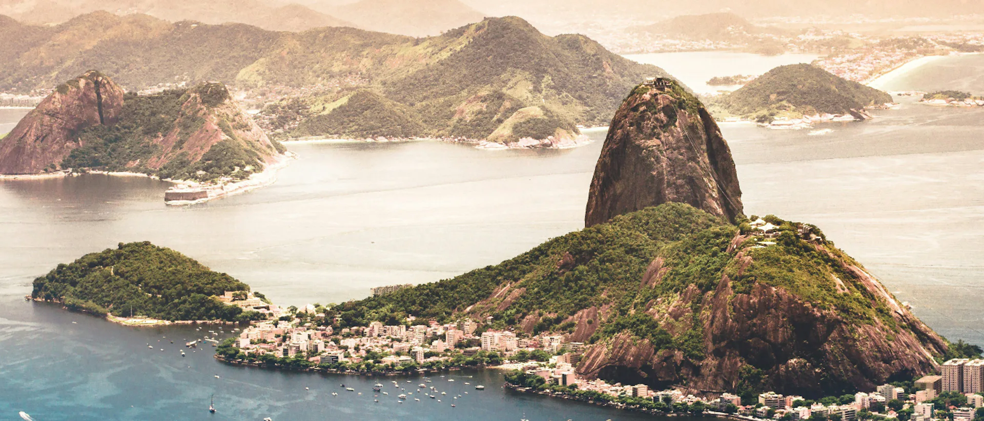 View of the Pan de Azucar in Rio de Janeiro