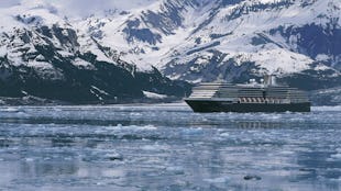 Oosterdam sailing Hubbard Glacier, Alaska