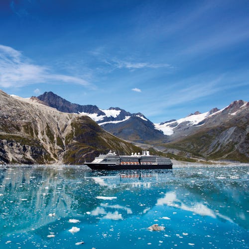 Westerdam Anchored in Glacier Bay, Alaska