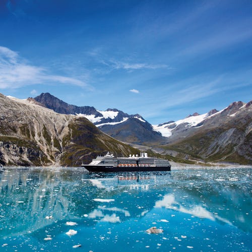 Westerdam Anchored in Glacier Bay, Alaska