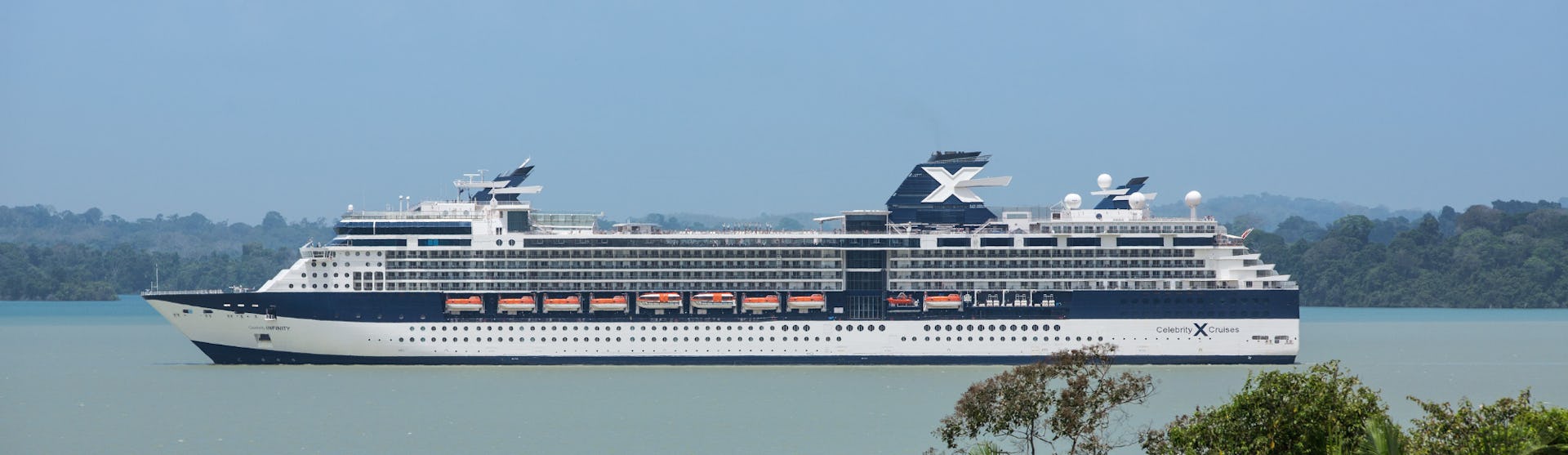 Celebrity Infinity sailing the Panama Canal