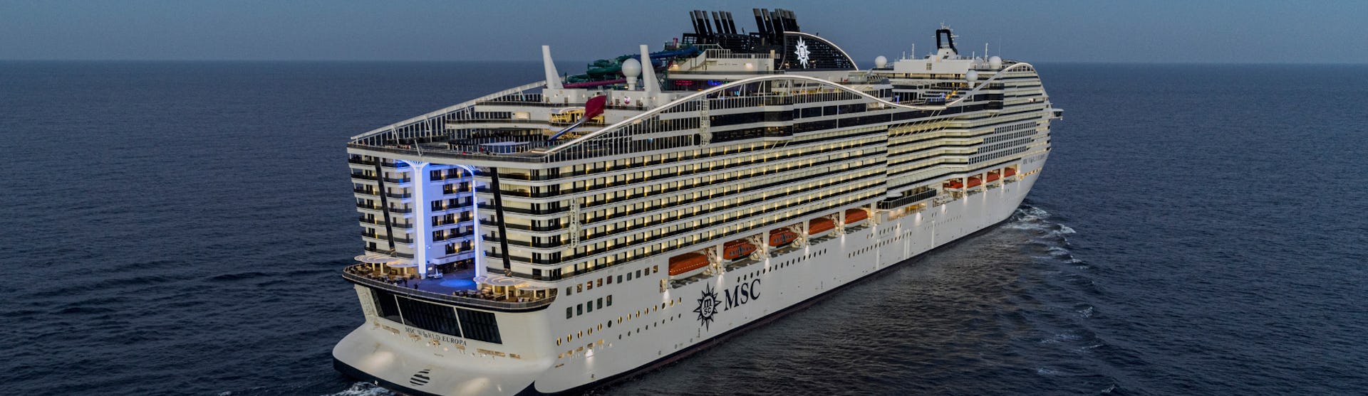 MSC World Europa at Sea