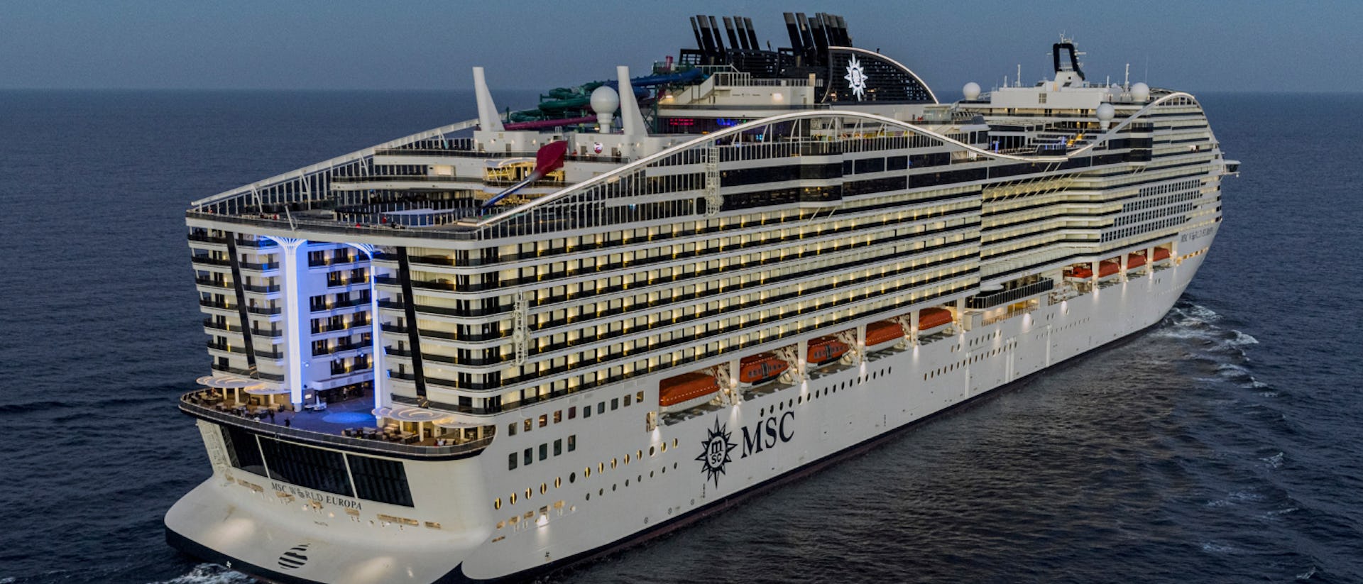 MSC World Europa at Sea