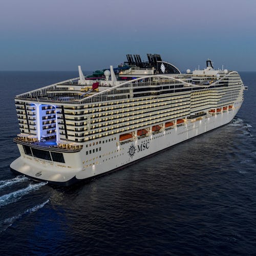 MSC World Europa at Sea