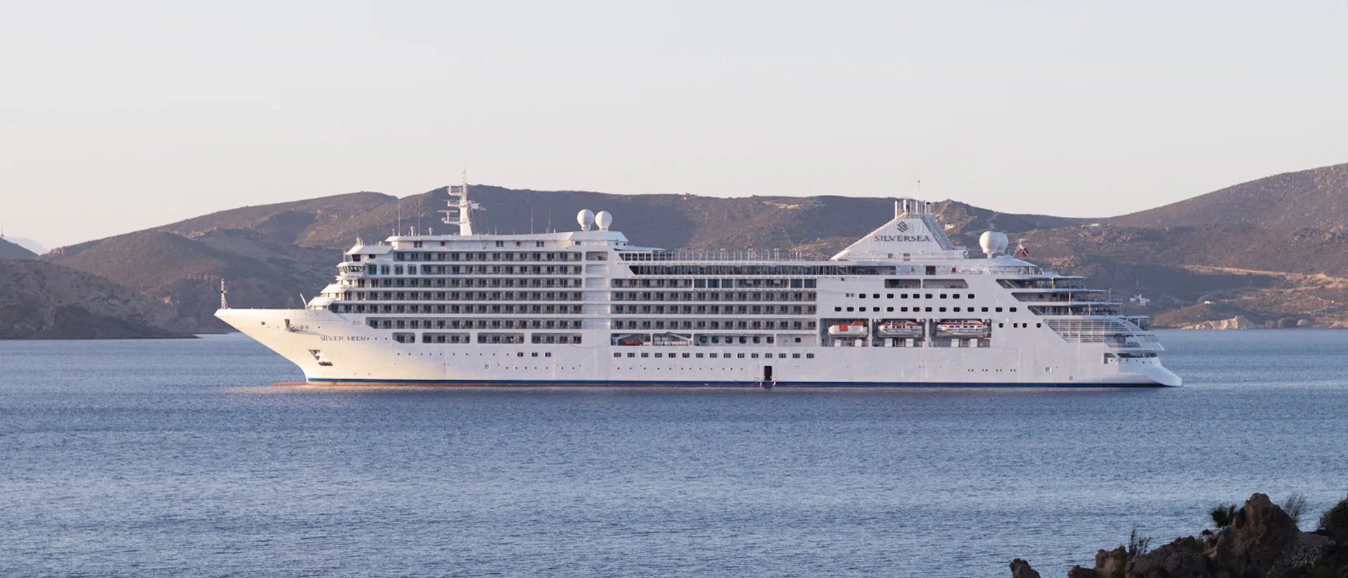 Silver Moon at Sea