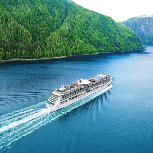 Royal Caribbean's Serenade of the Seas sailing in Alaska