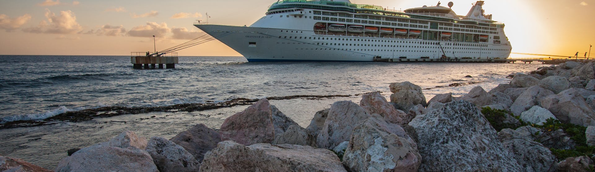 Royal Caribbean's Grandeur of the Seas docked in Curacao