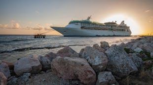 Royal Caribbean's Grandeur of the Seas docked in Curacao