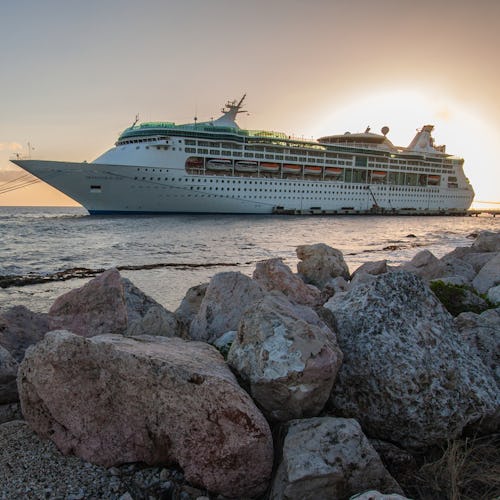 Royal Caribbean's Grandeur of the Seas docked in Curacao