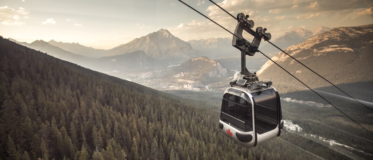 The Banff Gondola as part of a Rocky Mountaineer package